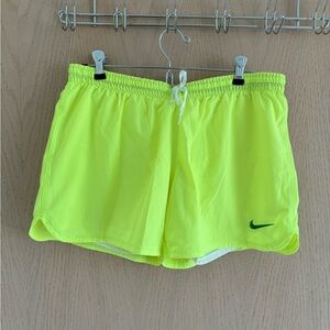 NIKE - Neon Yellow workout Shorts